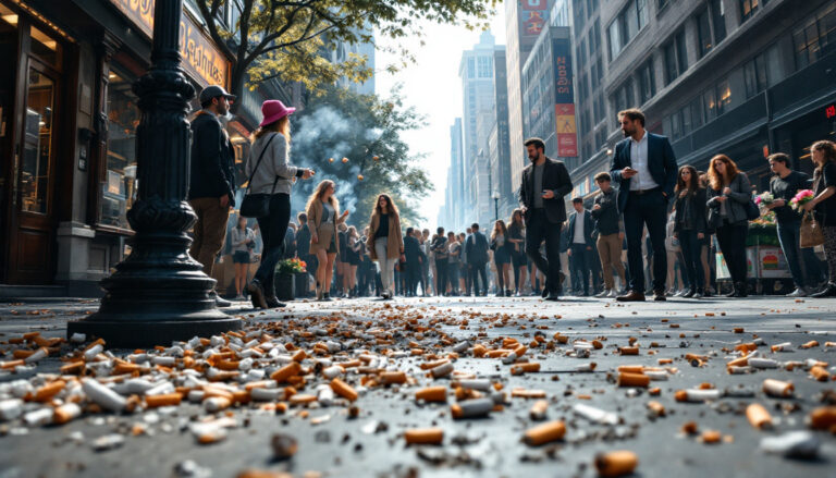 découvrez comment le comportement des fumeurs contribue aux nuisances sonores et à la pollution des trottoirs par les mégots négligés. ce phénomène est une préoccupation croissante pour les citadins et soulève des questions sur l'impact environnemental et social du tabagisme. informez-vous sur les solutions possibles pour améliorer la situation.