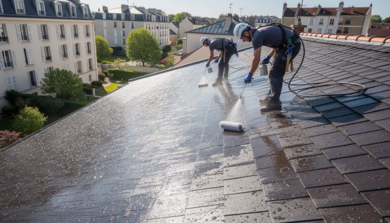 découvrez l'hydrofuge de toiture à vincennes, un traitement préventif essentiel conseillé par les experts pour protéger et prolonger la durée de vie de votre toiture.