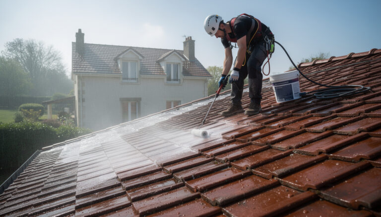 découvrez pourquoi un hydrofuge de toiture à soisy-sur-seine est essentiel en zone humide pour protéger votre toit des infiltrations et prolonger sa durée de vie.