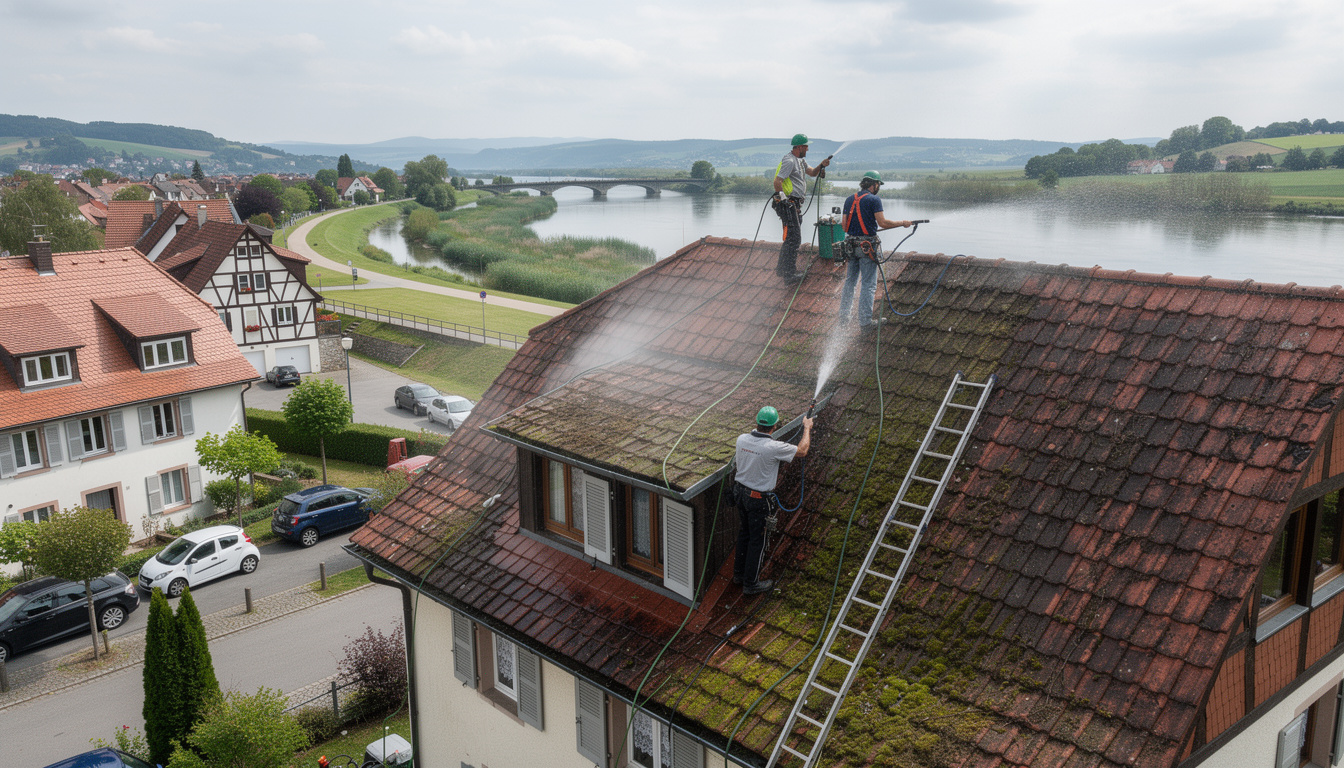conseils essentiels pour un nettoyage de toiture sécurisé à yerres, en tenant compte des précautions nécessaires près des berges de rivière afin de protéger l'environnement et assurer la durabilité de votre toit.