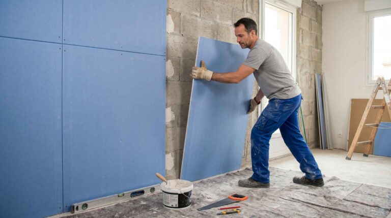 Coller du placo phonique sur un mur isolez sans perdre de place
