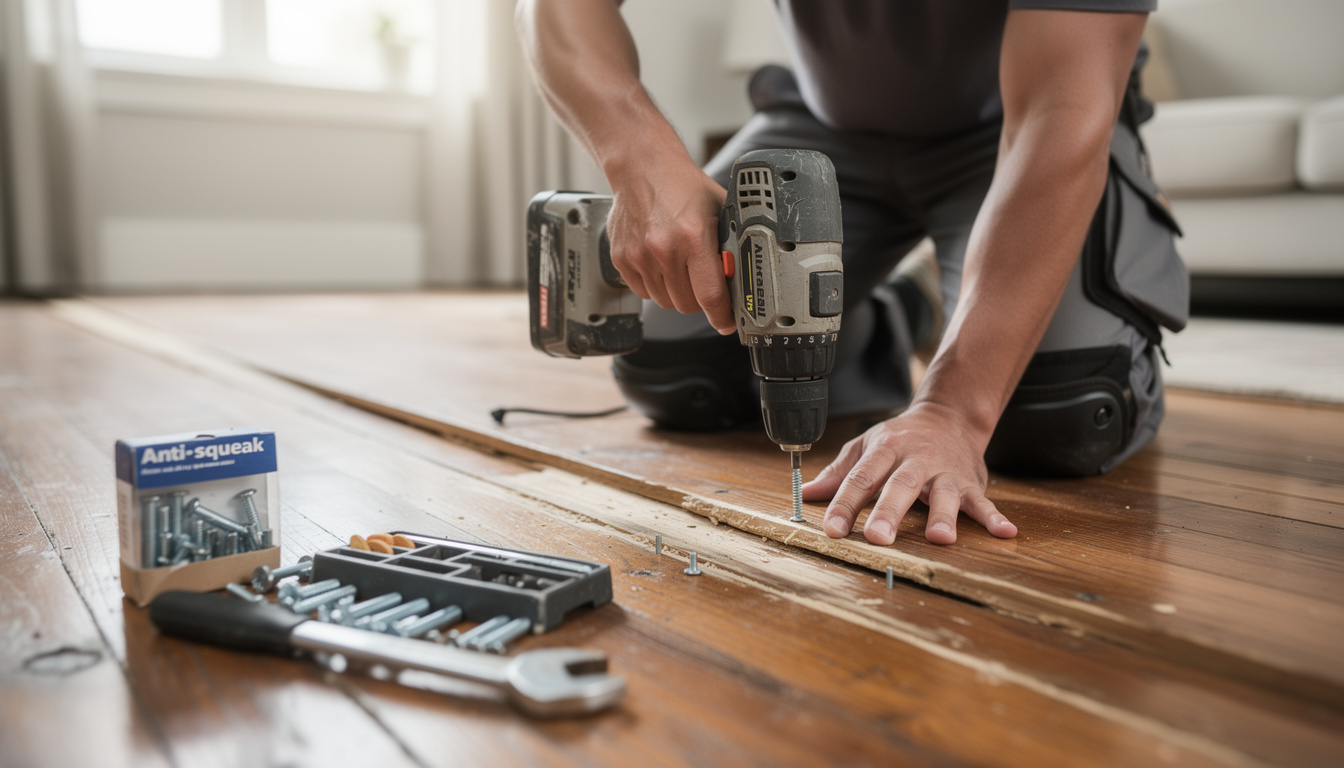 découvrez nos astuces efficaces pour stopper les grincements de votre plancher en bois et profiter d'un sol silencieux et confortable.